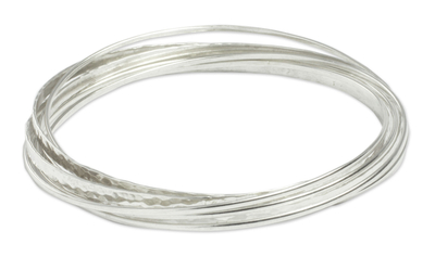 Taxco Sterling Silver Bangle Bracelet