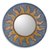 Mirror, 'Mexican Sun' - Handcrafted Round Tin Wall Mirror Frame