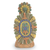Ceramic sculpture, 'Pensive Tonatiuh' - Collectible Aztec Ceramic Sculpture Museum Replica (image 2d) thumbail