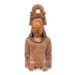 Ceramic sculpture, 'Maya Lady of Weaves' - Collectible Maya Ceramic Sculpture Museum Replica