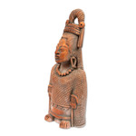 Ceramic sculpture, 'Maya Lady of Weaves' - Collectible Maya Ceramic Sculpture Museum Replica