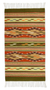Teppich aus zapotekischer Wolle, „Federn der Erde“. - Akzentteppich aus mexikanischer Zapotec-Wolle