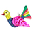Tin ornaments, 'Colorful Doves' (set of 4) - Colorful Mexican Tin Bird Ornaments (Set of 4)