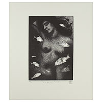 'What I Don't Understand' - Black and White Nude Etching Print