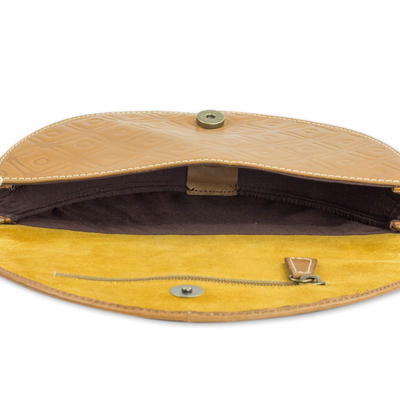 Bolso de mano con detalle de palma y cuero - Bolso de mano y bandolera 2 en 1 confeccionado en palma y piel