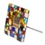 Stained glass photo frame, 'Mexican Kaleidoscope' (2x2) - Handcrafted Stained Glass Photo Frame (2x2)