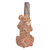 Escultura de cerámica, 'Jaguar Olmeca con Humano' - Réplica de Escultura del Museo Prehispánico