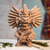 Ceramic sculpture, 'Zapotec Bat Deity Urn' - Collectible Zapotec Ceramic Statuette Museum Replica thumbail
