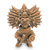 Ceramic sculpture, 'Zapotec Bat Deity Urn' - Collectible Zapotec Ceramic Statuette Museum Replica (image 2a) thumbail
