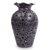 Decorative ceramic vase, 'Floral Ruffles' - Oaxaca Floral Vase
