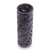 Decorative ceramic vase, 'Floral Hearts' - Black Pottery Vase with Hearts and Flowers (image 2b) thumbail