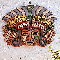 Ceramic mask, 'Quetzalcoatl in Teotihuacan'
