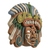 Ceramic mask, 'Quetzalcoatl in Teotihuacan' - Handcrafted Ceramic Mask from Teotihuacan (image 2b) thumbail