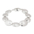 Sterling silver link bracelet, 'Moonlight Glow' - Taxco Silver Link Bracelet (image 2b) thumbail
