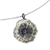Sterling silver pendant necklace, 'Amazing Poppy' - Fair Trade Sterling Silver and Amber Necklace (image 2a) thumbail