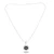 Cultured pearl pendant necklace, 'Moon Intrigue' - Taxco Silver Necklace with Cultured Pearl