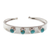 Turquoise cuff bracelet, 'Song of the Sky' - Turquoise Taxco Cuff Bracelet