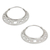 Sterling silver hoop earrings, 'Moon Landing' - Taxco Silver Hoop Earrings (image 2c) thumbail