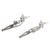 Sterling silver dangle earrings, 'Taxco Cat' - Taxco Silver Kitty Cat Earrings