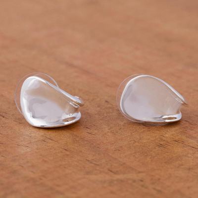 Sterling silver half hoop earrings, Innovation