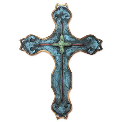 Steel wall art, 'My Cross' - Handcrafted Cross Sculpture