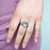 Cultured pearl cocktail ring, 'Bold Combination' - Grey Pearl on Modern Sterling Silver Cocktail Ring (image 2j) thumbail