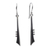 Silver dangle earrings, 'Modern Jazz Duet' - Taxco Silver Earrings (image 2a) thumbail