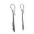Silver dangle earrings, 'Modern Jazz Duet' - Taxco Silver Earrings (image 2b) thumbail