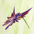 Alebrije sculpture, 'Purple Hummingbird' - Oaxacan Hummingbird Sculpture (image 2) thumbail