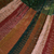 Cotton hammock, 'Rebozo' (double) - Brown and Green Cotton Maya Hammock with Red Trim
