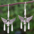Sterling silver dangle earrings, 'Paloma' - Surreal Sterling Silver Earrings Artisan Crafted Jewellery