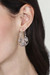 Sterling silver flower earrings, 'Floral Mazahua' - Artisan Crafted Sterling Silver Hoop Earrings from Mexico