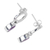 Amethyst drop earrings, 'New Era' - Modern Amethyst and Taxco Silver Earrings (image 2b) thumbail