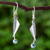Blue topaz dangle earrings, 'Blue Skies' - Blue Topaz and Silver 950 Earrings Taxco Jewelry thumbail