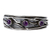 Amethyst cuff bracelet, 'Taxco Dusk' - Amethyst Modern Silver 950 Cuff Bracelet (image 2a) thumbail