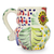 Majolica ceramic mugs, 'Owl Hospitality' (pair) - Artisan Crafted Majolica Ceramic Bird Mugs (Pair) (image 2b) thumbail