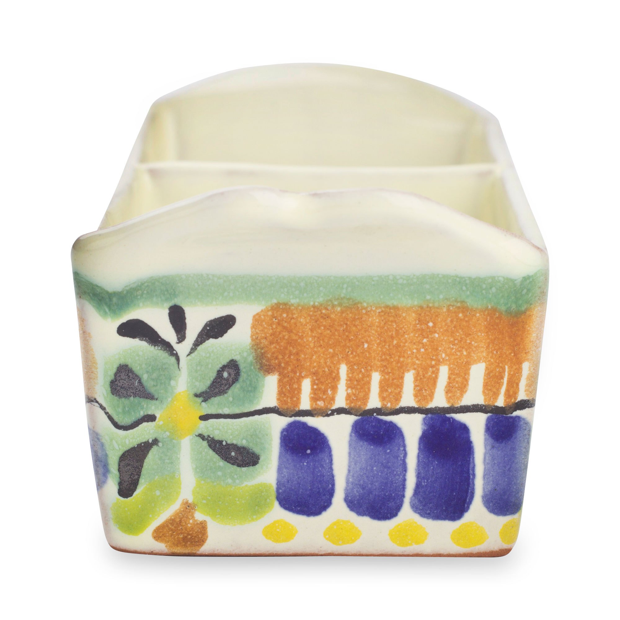 Authentic Mexican Majolica Ceramic Sugar Packet Holder Acapulco NOVICA