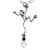 Cultured pearl and garnet pendant necklace, 'Whimsical Frog' - Sterling Silver with Pearl and Garnet Handcrafted Necklace (image 2b) thumbail