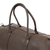 Leather travel bag, 'Journeys in Brown' - Soft Mexican Leather Lined Travel Bag with Internal Pocket