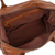 Leather travel bag, 'Let's Go in Brown' - Mexican Brown Leather Travel Bag Lined with Inner Pocket