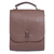 Leather briefcase, 'Discoverer' - Quality Brown Leather Briefcase with Multiple Pockets