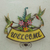 Iron welcome sign, 'Happy Hummingbirds' - Iron Birds and Flowers on Hand Crafted Welcome Sign (image 2) thumbail