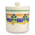 Majolika-Keramik-Keksdose, 'Acapulco' – mexikanische handgefertigte Majolika-Keramik-Keksdose mit Blumenmuster