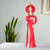 Ceramic sculpture, 'Catrina in Scarlet' - Mexican Day of the Dead Unique Ceramic Sculpture (image 2) thumbail