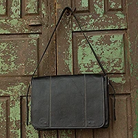 Leather briefcase, 'Success'