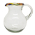 Blown glass pitcher, 'Confetti Path' - Colorful Handcrafted Mexican Blown Glass Pitcher (84 oz)
