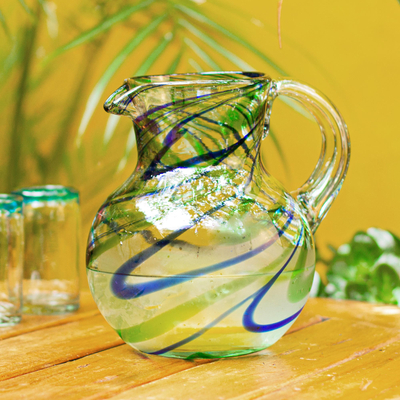 Blown glass pitcher, Elegant Energy