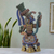 Ceramic sculpture, 'Aztec Warrior and Quetzal' - Hand Crafted Collectible Aztec Ceramic Replica Sculpture (image 2) thumbail
