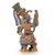Keramische Skulptur, 'Aztekischer Krieger und Quetzal' - Handgefertigte Sammlerstück-Azteken-Keramik-Replik-Skulptur