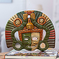 Ceramic mask, 'Aztec Duality'